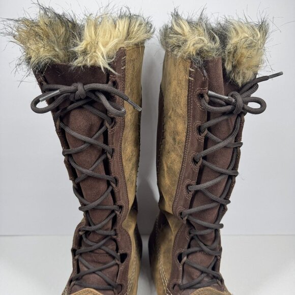 Sorel Cate the Great Brown Waterproof Leather  Winter Duck Boots Size 8 - Picture 14 of 16